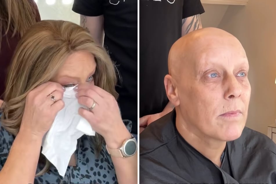 Una mujer marcada por el cáncer: su aspecto después del cambio de imagen la hace llorar.