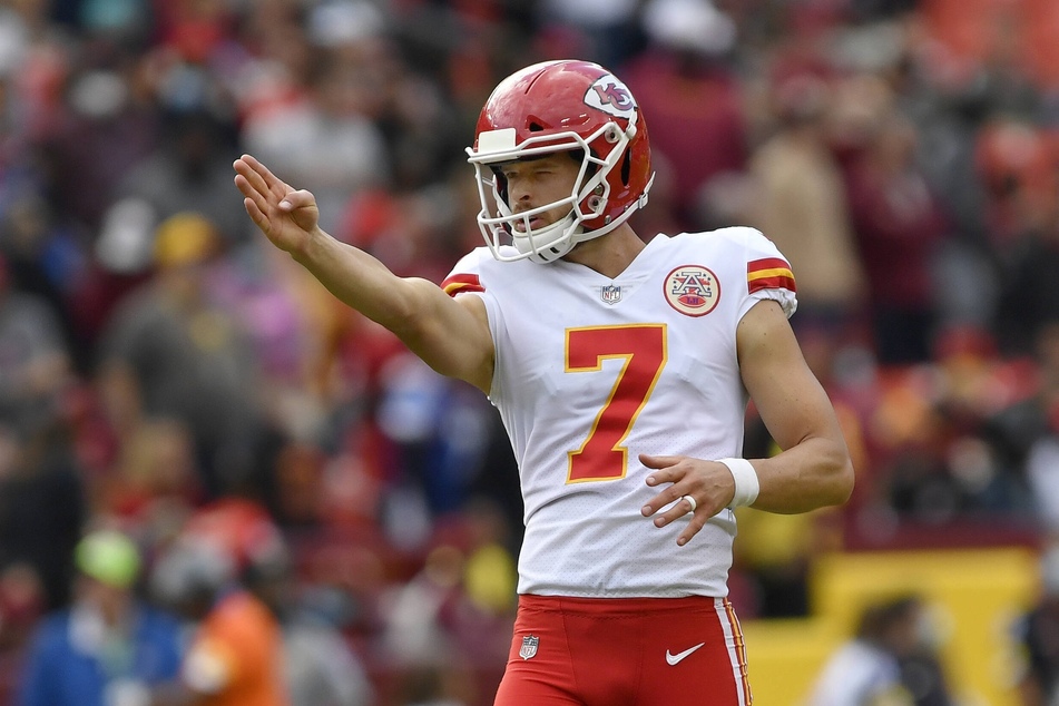 Chiefs kicker Harrison Butker led the team with seven points scored on Sunday.