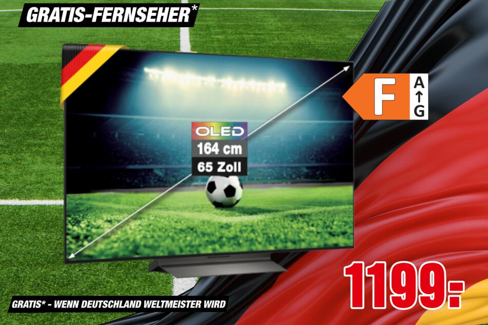 65-Zoll LG-Fernseher für 1.199 Euro.