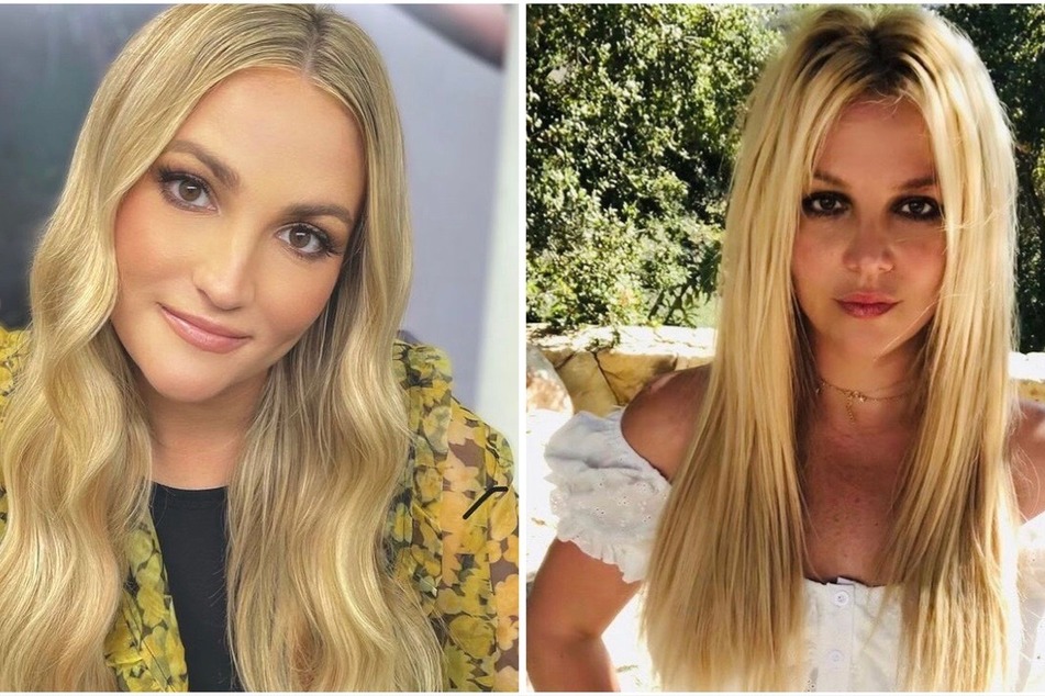 Jamie Lynn Spear (l) has claimed before that she still is very close with Britney (r) despite the singer repeatedly slamming her family.