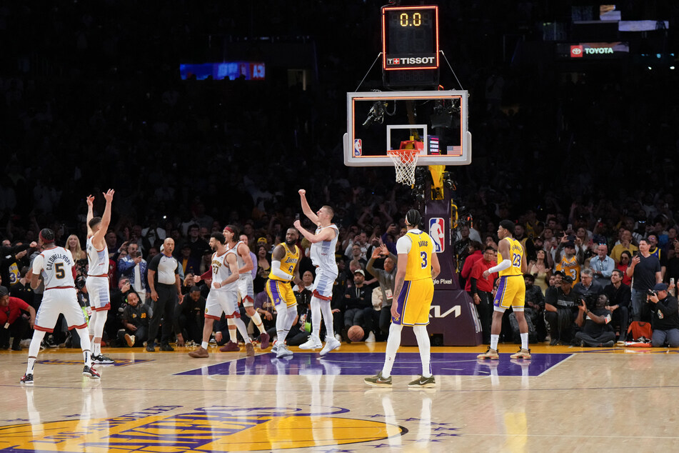 The Nuggets came from behind to beat the Lakers 113-111 in Game 4 of the Western Conference championship.