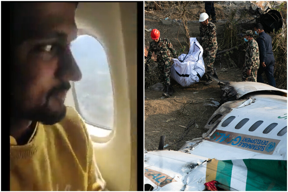 A passenger on an airplane that crashed in Nepal on Sunday was shooting a Facebook live video before the fatal wreck.