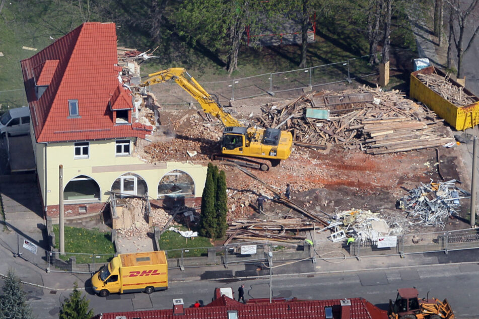 Die NSU-Operationsbasis in der Frühlingsstraße in Zwickau. Damit das Haus nicht zur Pilgerstätte für Neonazis wird, wurde es abgerissen.