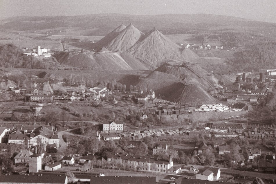 Der Bergbau der Wismut AG prägte die Landschaften im Erzgebirge.