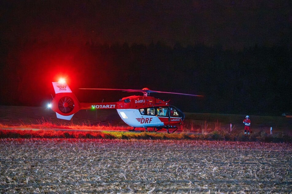Drei Rettungshubschrauber waren im Einsatz.