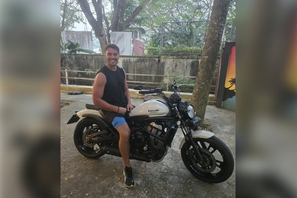 Kilka dni temu Jordan jeszcze pozował ze swoim motocyklem Kawasaki.