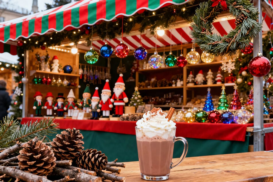 Der Kakao mit Schuss und Sahne ist ein Klassiker auf dem Weihnachtsmarkt. (Symbolfoto)