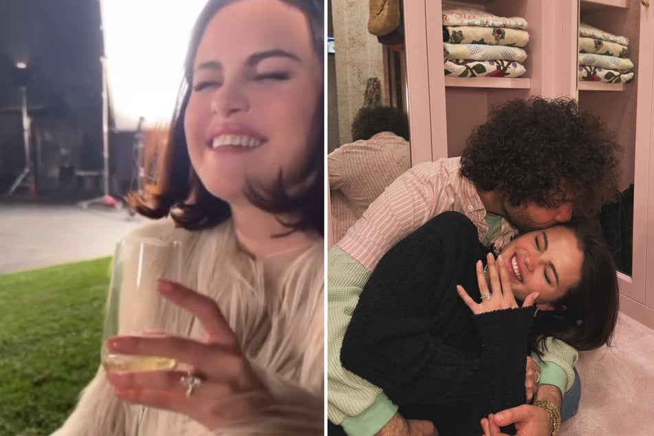 Selena Gomez's new fiancé, Benny Blanco, has shared a behind-the-scenes Instagram video from the night he popped the big question!