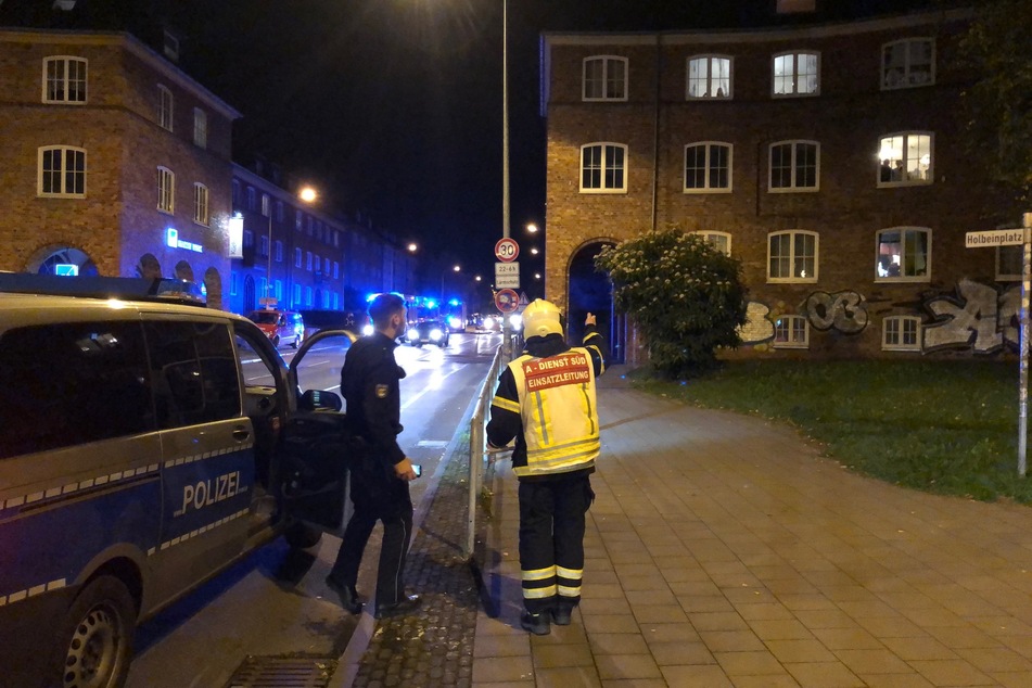 Rettungskräfte am Einsatzort.