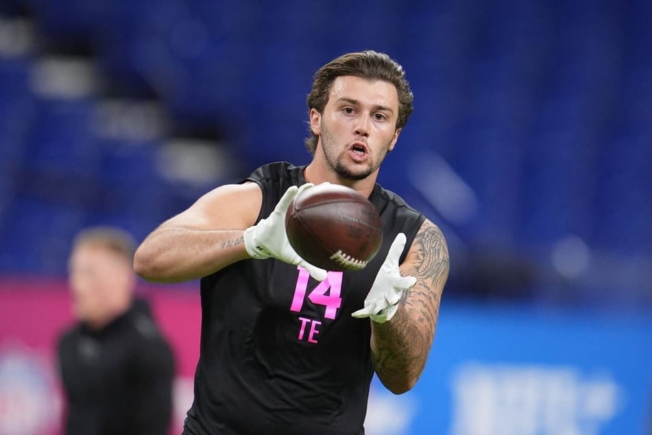 Tight End Marlin Klein (23) steht vor einer Karriere in der NFL: Der Kölner wurde in der zweiten Runde von den Houston Texans gedraftet. (Archivfoto)