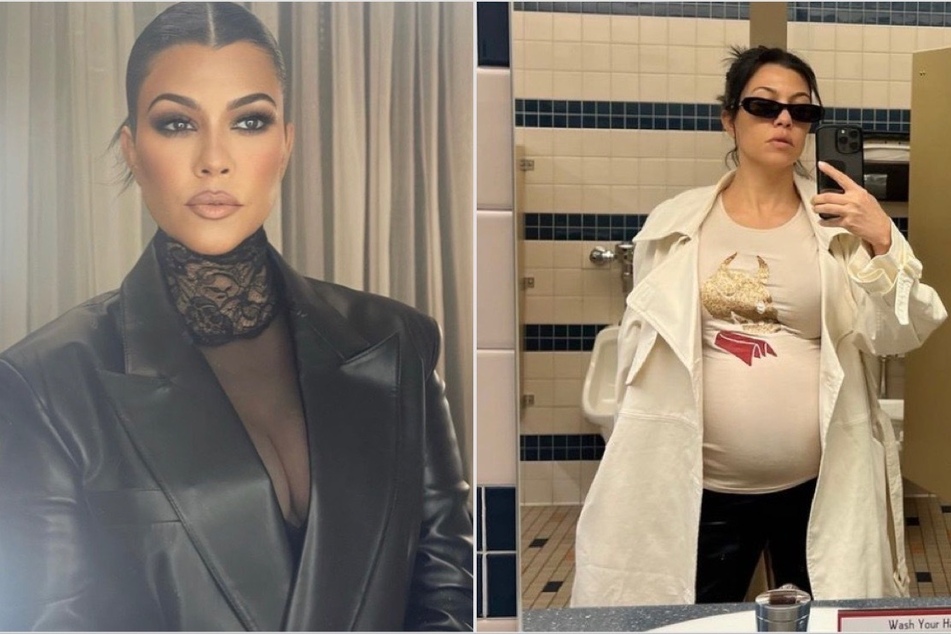 Kourtney Kardashian looks ready to pop in latest pregnancy pics