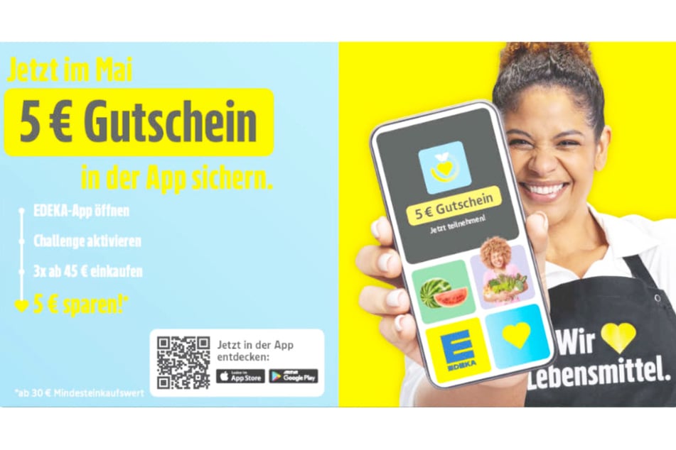 Hier klicken, um mehr über die EDEKA App zu erfahren.