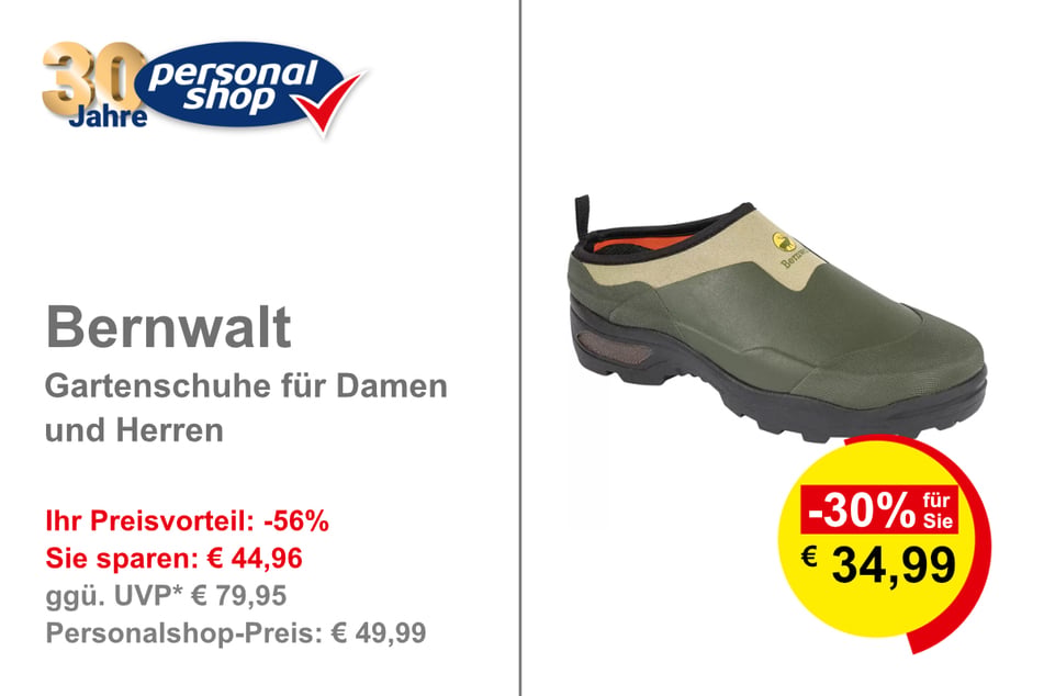 Bernwalt Gartenschuhe für Damen und Herren