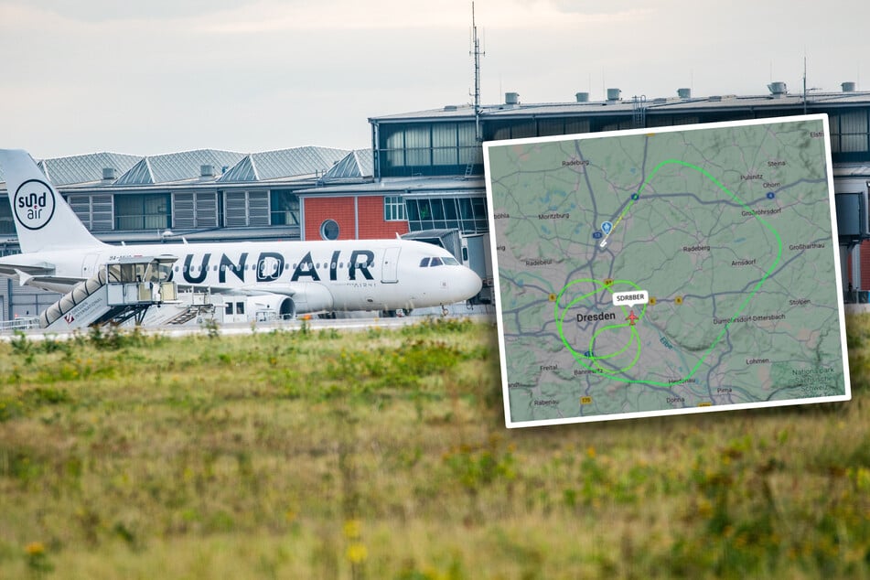 Dresden: Airbus mit Passagieren an Bord kreist über Dresden: Was ist da los?