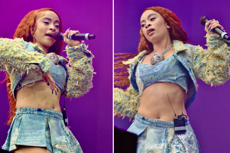 Ice Spice performs at Day 1 at Governors Ball Music Festival on Friday, June 9, 2023.