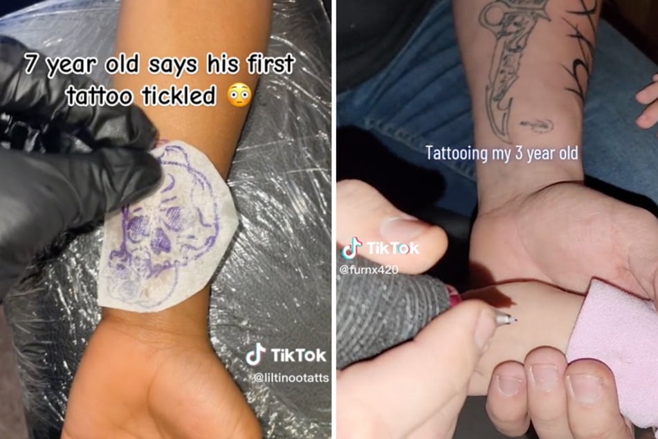 One TikToker started a trend of giving kids fake tattoos, and some social media users aren't sure how to react.