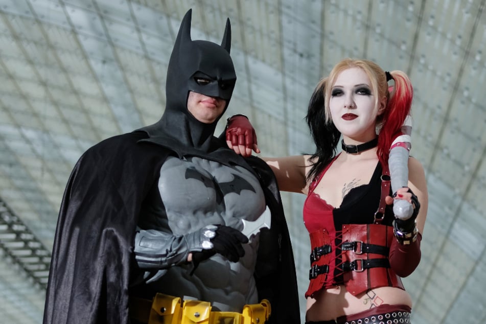 Cosplayer wie Dominik Scheffner als Batman und Ronja Baarts als Harley Quinn treffen sich gern auf der Leipziger Buchmesse. Auch sie hoffen, dass die Pandemie ihnen diesen Spaß nicht nimmt.