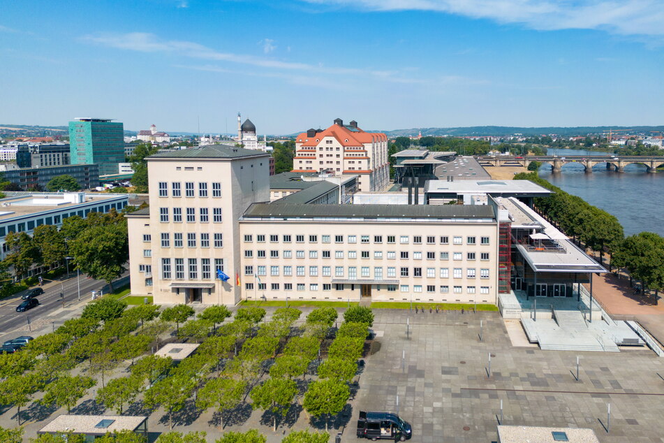 Der Sächsische Landtag in Dresden.