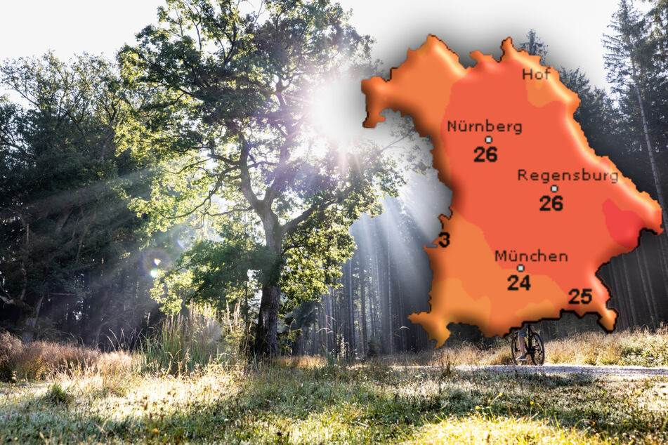 Am Wochenende erwarten Meteorologen in Bayern Temperaturen bis zu 26 Grad.