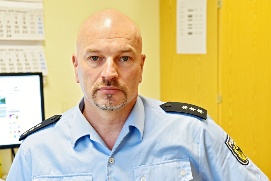 Michael Engler (50) von der Bundespolizei verzeichnet wieder mehr Flüchtlinge an der polnischen Grenze.