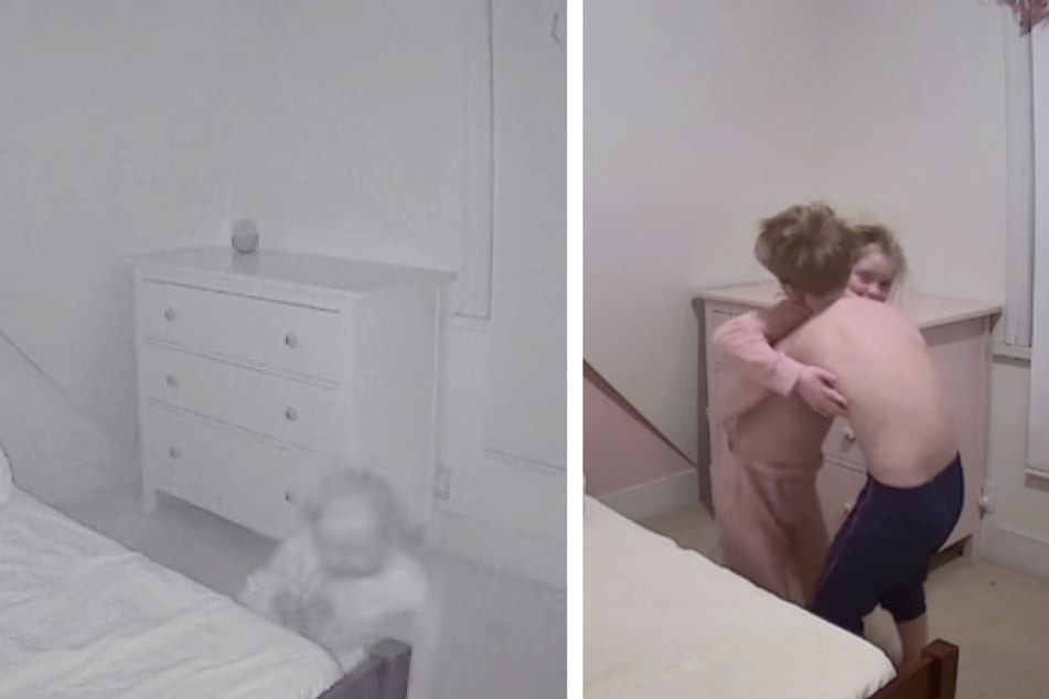 Die Zwillinge Kenzie und Wally schliefen die erste Nacht nicht im selben Zimmer. Am Morgen suchten die beiden sofort die Nähe des anderen.