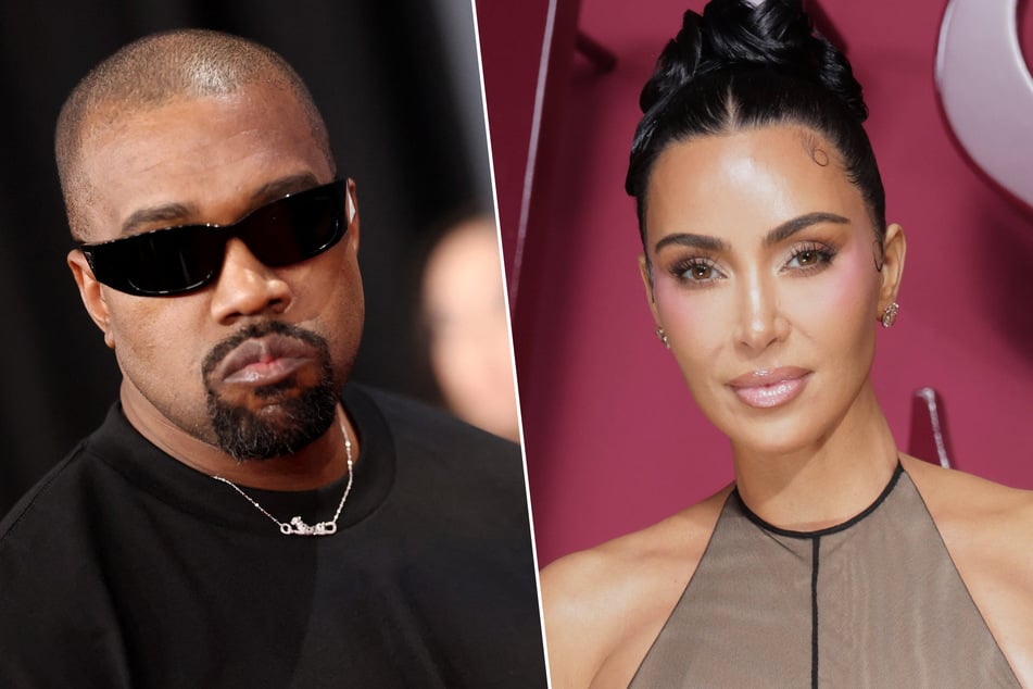 Kim Kardashian (r.) said in a new interview that she and ex Kanye West will "always be family."