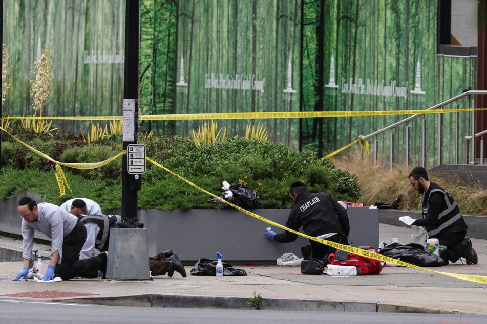 Investigations at the scene of the shooting continued on Thursday.