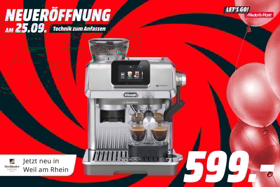 DeLonghi-Siebträgermaschine La Specialista Touch EC9455.M für 666 Euro.