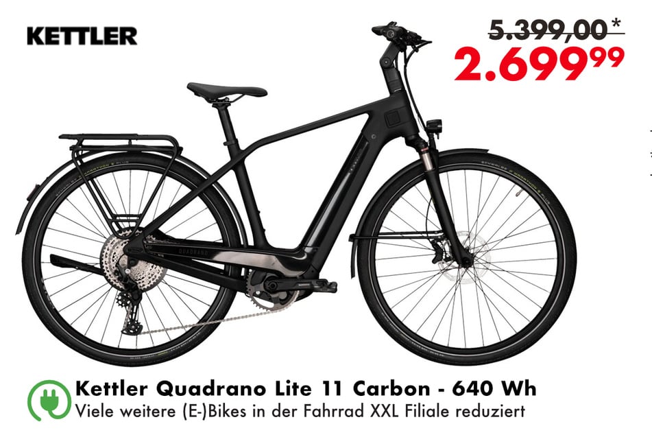 Kettler Quadrano Lite 11 Carbon - 640 Wh