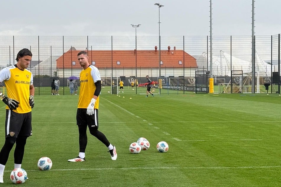 Tim Schreiber (23, l.) bekommt jetzt Konkurrenz von Grill (26, r.).