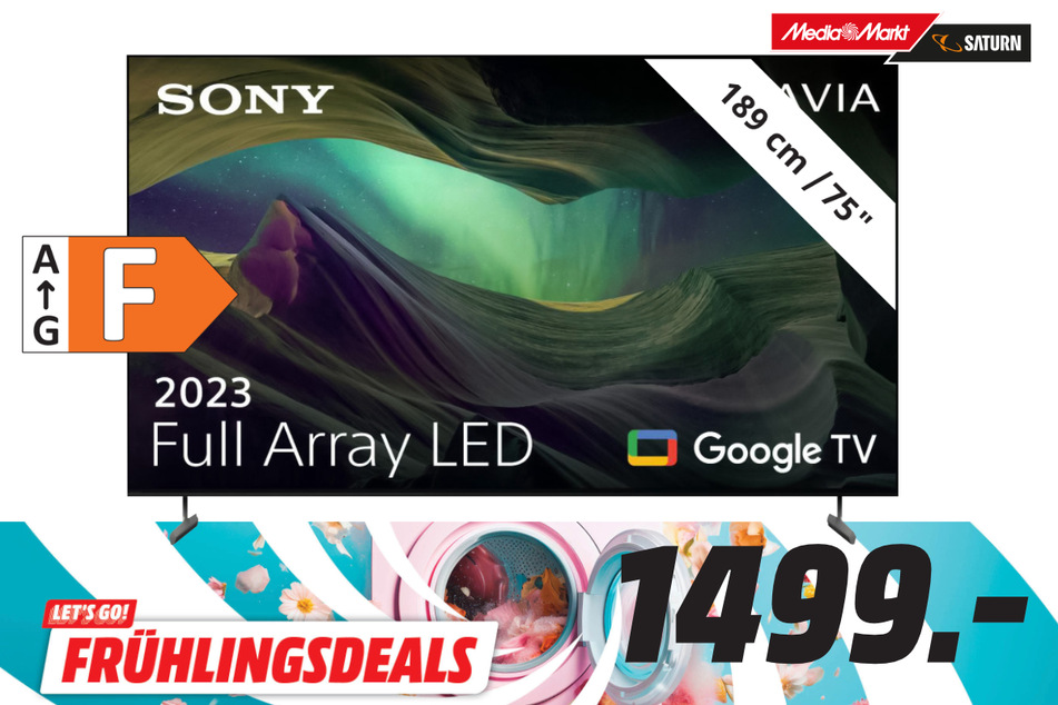 75-Zoll Sony-Fernseher für 1.499 Euro.