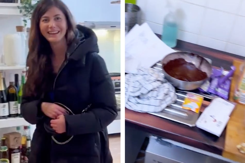 Reality-Darstellerin Stephie Stark (27) fand eine völlig chaotische Küche vor, als sie nach Abschluss der Dreharbeiten zurückkehrte.
