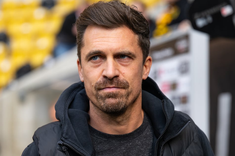 Dynamo-Coach Thomas Stamm (42) war nach der Heimniederlage seiner Mannschaft gegen den SC Paderborn richtig gefrustet.