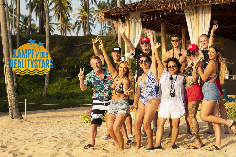 Ein Teil des Casts von "Kampf der Realitystars" 2021 scheint sich anfangs noch gut zu verstehen. Ob das die ganze Zeit über so bleibt? (Foto: RTLZWEI/Karl Vandenhole)