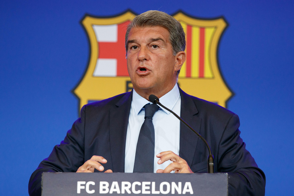 Joan Laporta (59), Präsident des FC Barcelona, will Robert Lewandowski (33) in die spanische Primera Division lotsen.