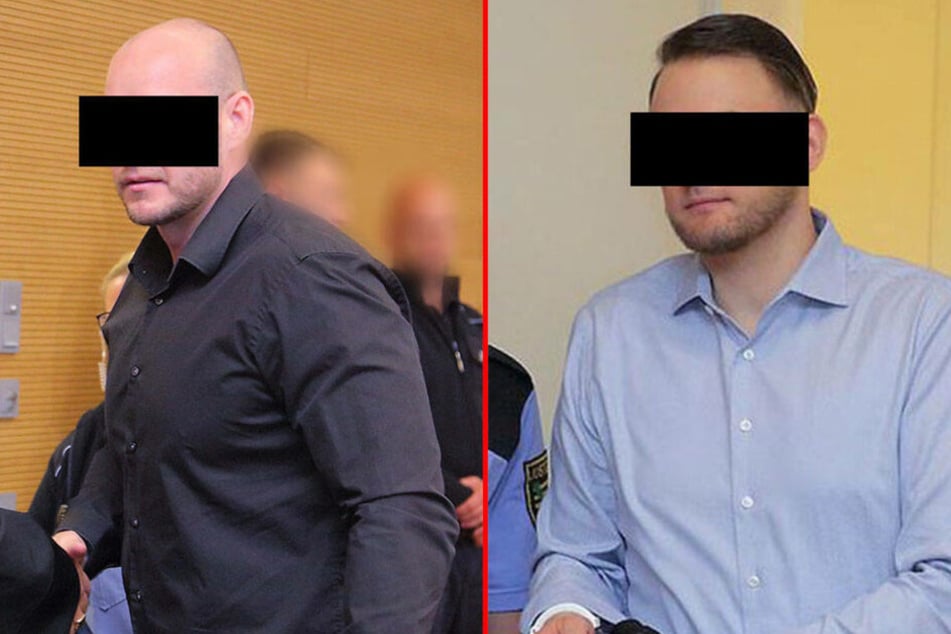 Die beiden Rechtsextremisten René H. (35, l.) und Christian L. (31, r.) erhielten Freiheitsstrafen.