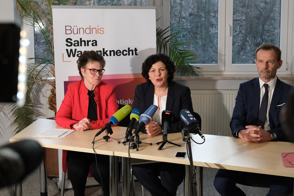 In Sachsen hat das BSW bereits einen Landesverband gegründet. Dort führen den Landesverband Sabine Zimmermann (63, links) und Jörg Scheibe (rechts). (Archivbild)