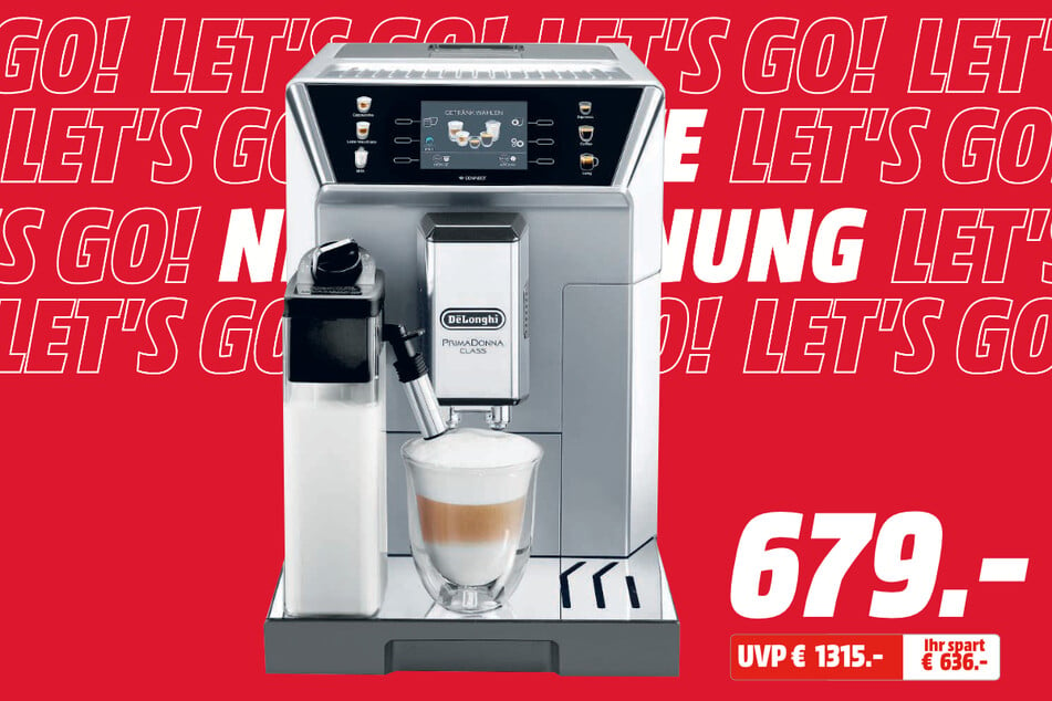 DeLonghi-Kaffeevollautomat für 679 statt 1.315 Euro.