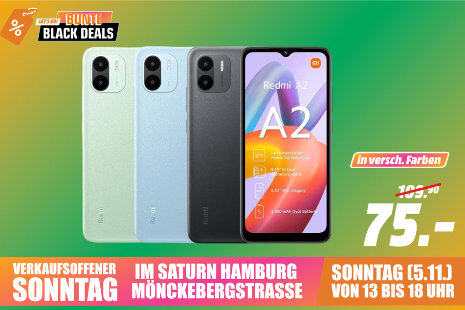 Xiaomi Redmi A2 für 75 statt 109,90 Euro.