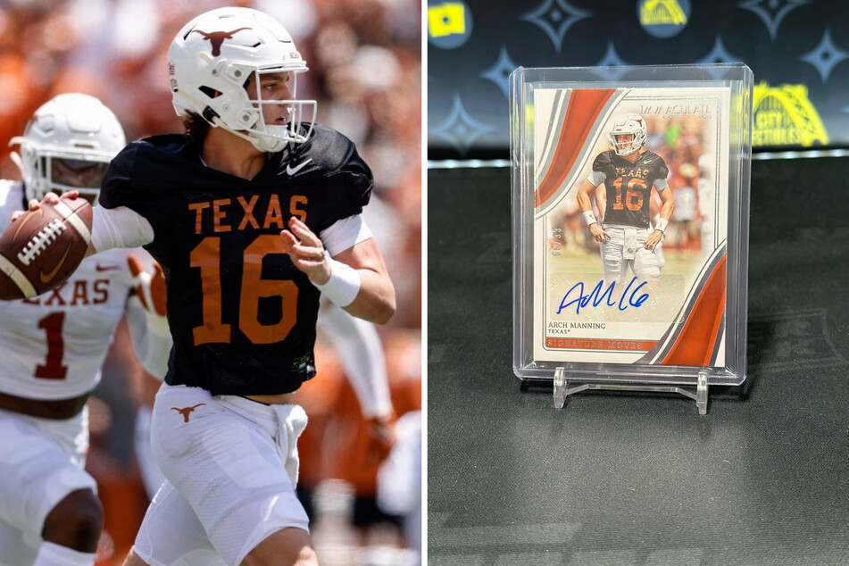 Following his debut NIL trading card for $102,500, Arch Manning is now featured in seven new cards by Panini America ahead of the college football season.