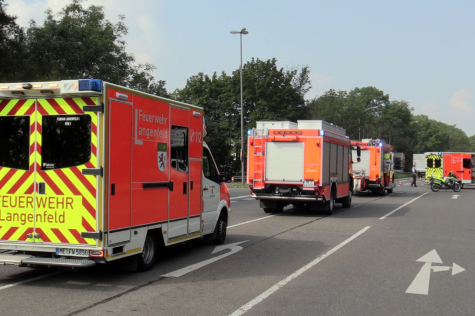 Feuerwehr und Sanitäter waren im Einsatz.
