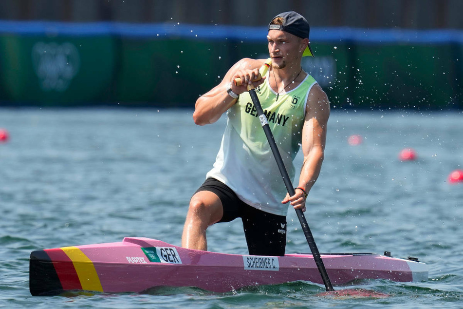 Conrad Scheibner (25) beim trainiert auf der olympischen Regattastrecke. Ausgerechnet der Berliner gilt im Canadier-Einer als größter Konkurrent für Sebastian Brendel.