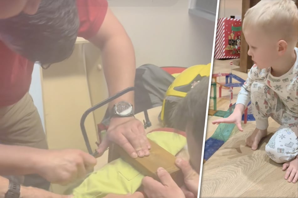 Kleiner Junge übertreibt beim Spielen: Plötzlich kann ihm nur noch die Feuerwehr helfen