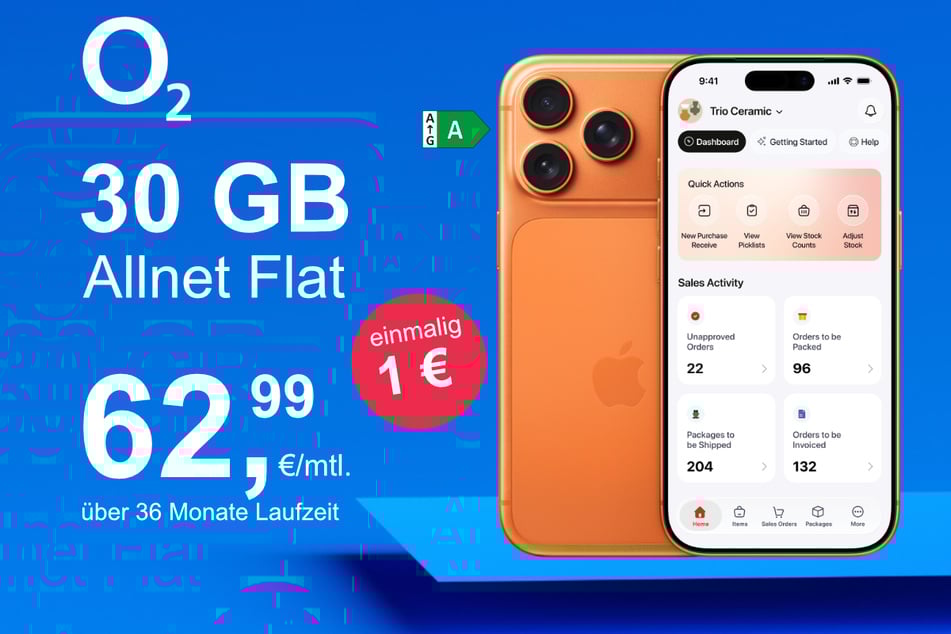 Das neue iPhone 17 Pro Max inkl. 30 GB Datenvolumen für nur 1 Euro exklusiv bei o2.