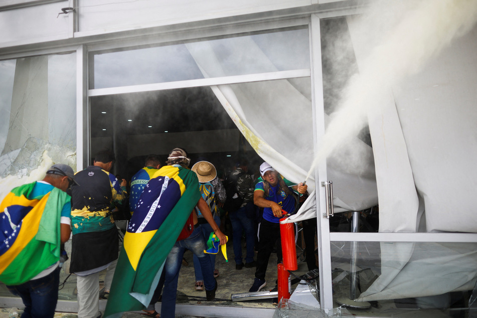 Bolsonaro's supporters rioted, broke windows, and fought with Brazilian police.