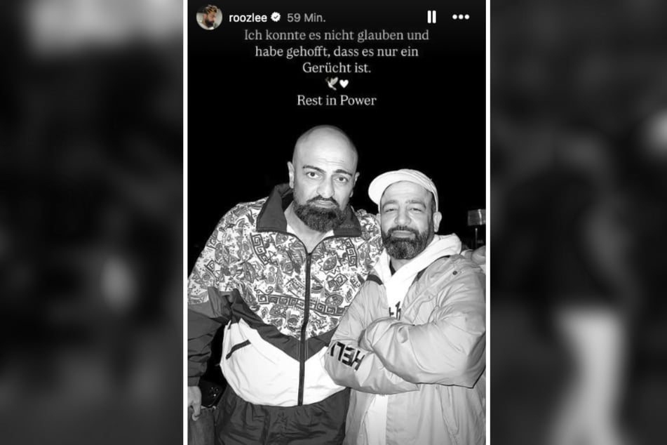 Rap-Kollege Rooz bestätigte die traurigen Nachrichten in seiner Instagram-Story.