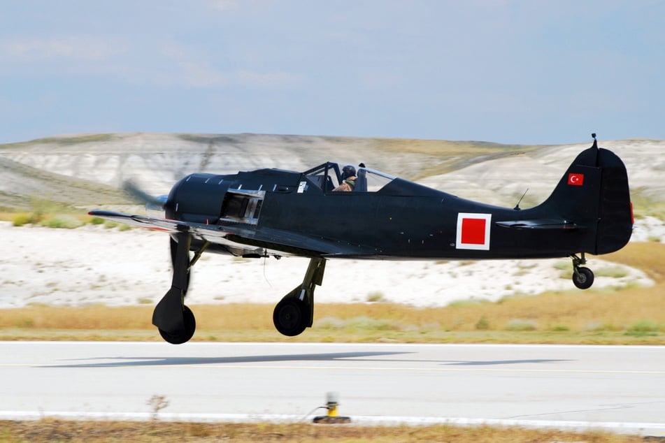 Ein Focke-Wulf 190 im Landeanflug.