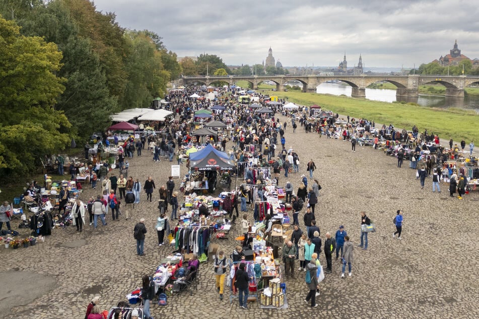 Ab 9 Uhr öffnet der Elbflohmarkt.