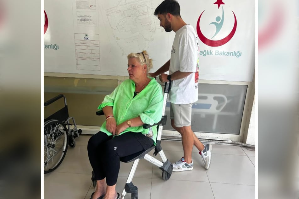 Mit diesem Rollstuhl-Bild versetzt TV-Star Silvia Wollny (59) ihre Fans in große Sorge.