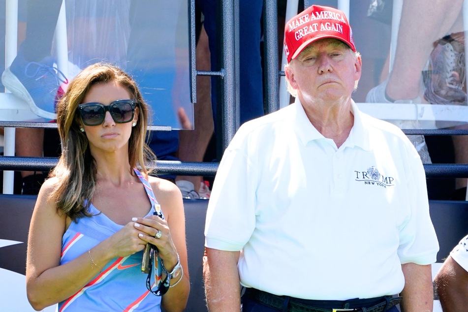 Attorney Alina Habba (l.) recently claimed that Donald Trump (r.) is prepared to pay a $400 million bond needed to appeal the New York fraud trial ruling.
